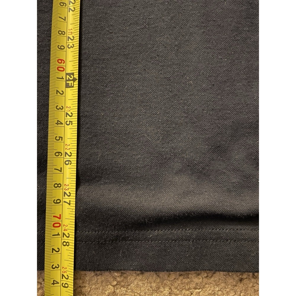 Travis Mathew Short Sleeve Polo Shirt Blue Black Colorblock Logo Large JBHS - Picture 6 of 9